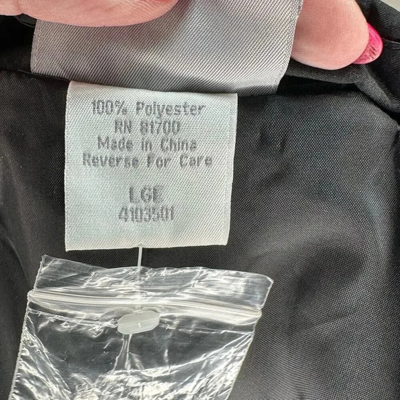 Blair black lightweight double breasted belted trench raincoat womens size L NEW - Picture 6 of 8